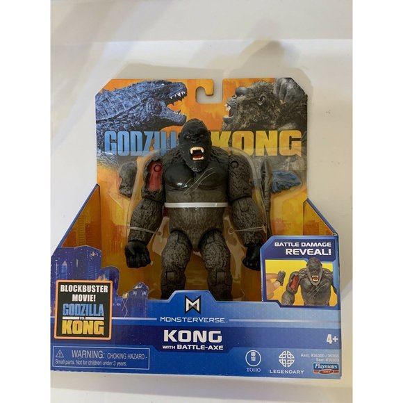 New PLAYMATES MONSTERVERSE GODZILLA VS KONG BATTLE-AXE 6"‎ ACTION FIGURE - Picture 2 of 5